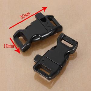 100 Curved Whistle Release Buckles for Paracord Bracelets Webbing Straps