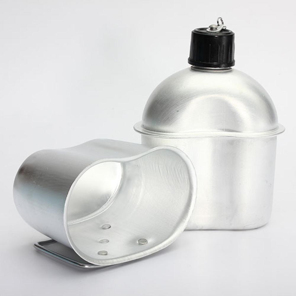 Military Tactical Camping Aluminum Army Green Cover Canteen Cup