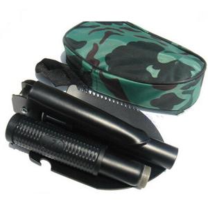 Mini Multi-function Folding Shovel Survival Trowel Dibble Pick Saw Camping Tools