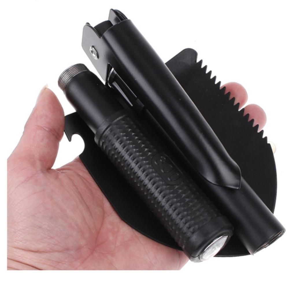 Mini Multi-function Folding Shovel Survival Trowel Dibble Pick Saw Camping Tools