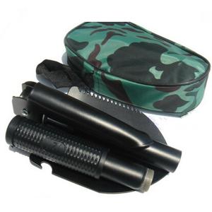 Mini Multi-function Folding Shovel Survival Trowel Dibble Pick Saw Camping Tools