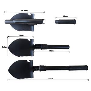Mini Multi-function Folding Shovel Survival Trowel Dibble Pick Saw Camping Tools