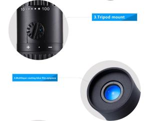 10-100X21 New Model Portable And Mini Monoculars High Magnification Night Vision Telescope