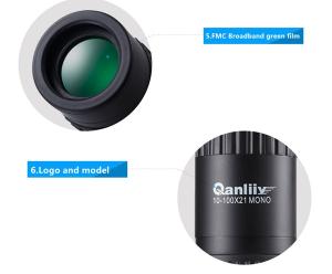 10-100X21 New Model Portable And Mini Monoculars High Magnification Night Vision Telescope