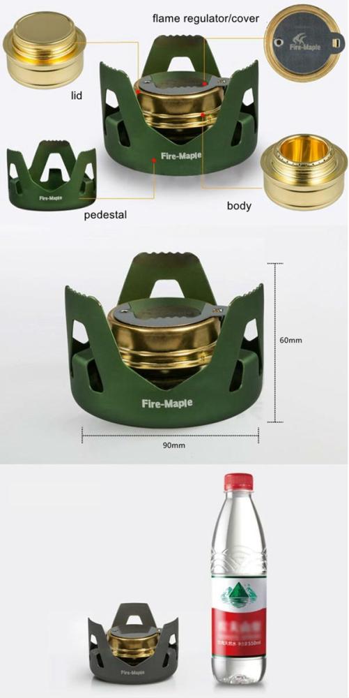1 Evaporation Alcohol Stove Portable Mini Spirit Burner Hiking Camping