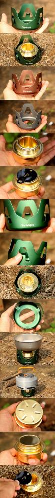 1 Evaporation Alcohol Stove Portable Mini Spirit Burner Hiking Camping