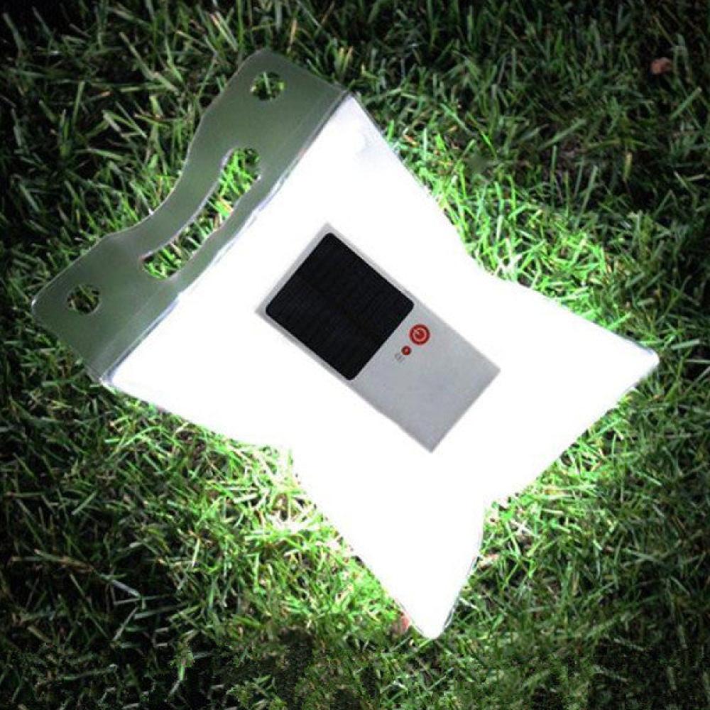 Outdoor Solar Waterproof Inflatable Folding Camping Light Lamp