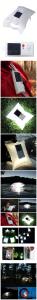 Outdoor Solar Waterproof Inflatable Folding Camping Light Lamp