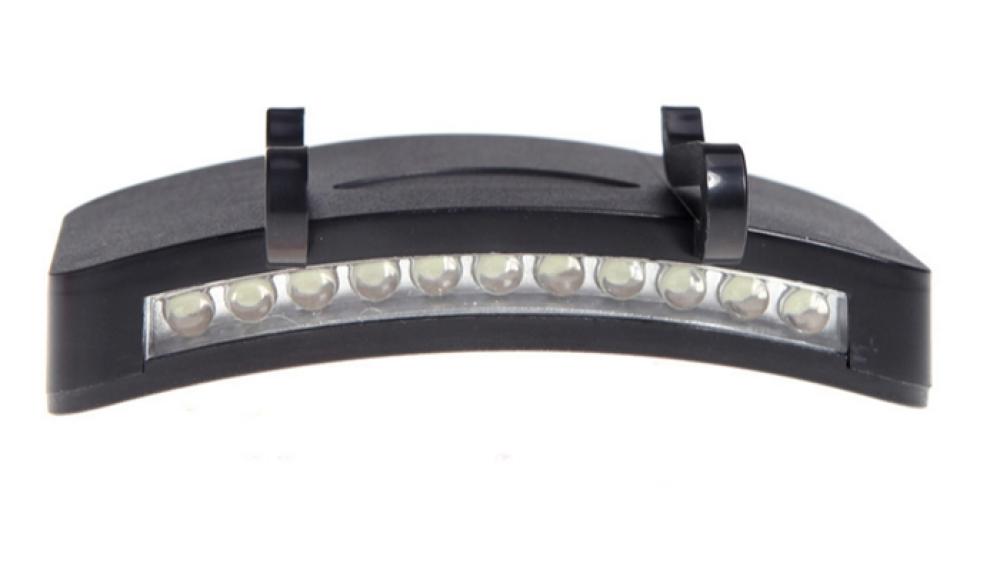 11 LED Clip-On Cap Light Lamp Hiking Camping Fishing Outdoor