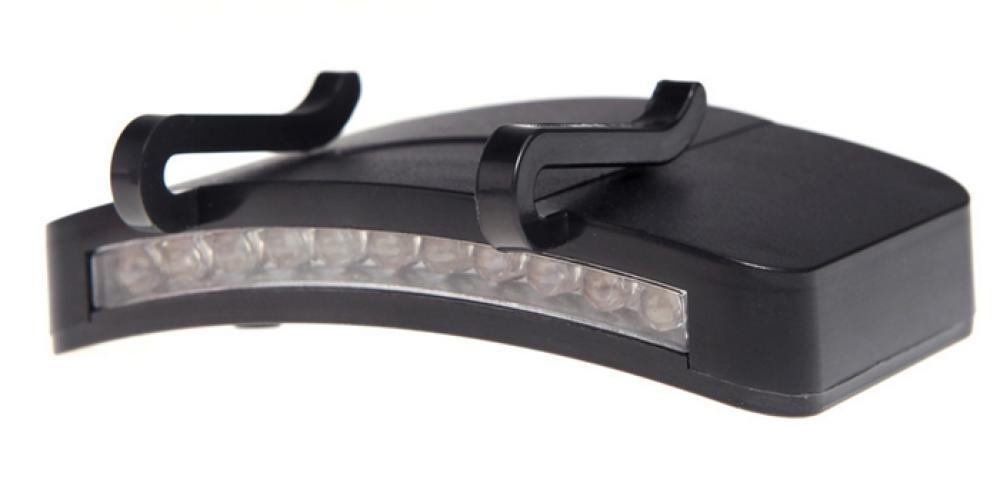 11 LED Clip-On Cap Light Lamp Hiking Camping Fishing Outdoor