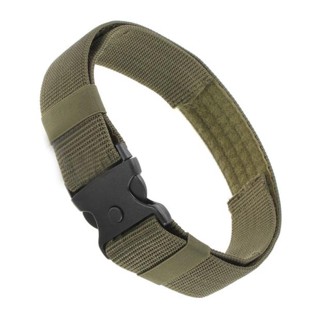 Military Police Adjustable Fastener Dual-Safety Tactical Nylon Belt