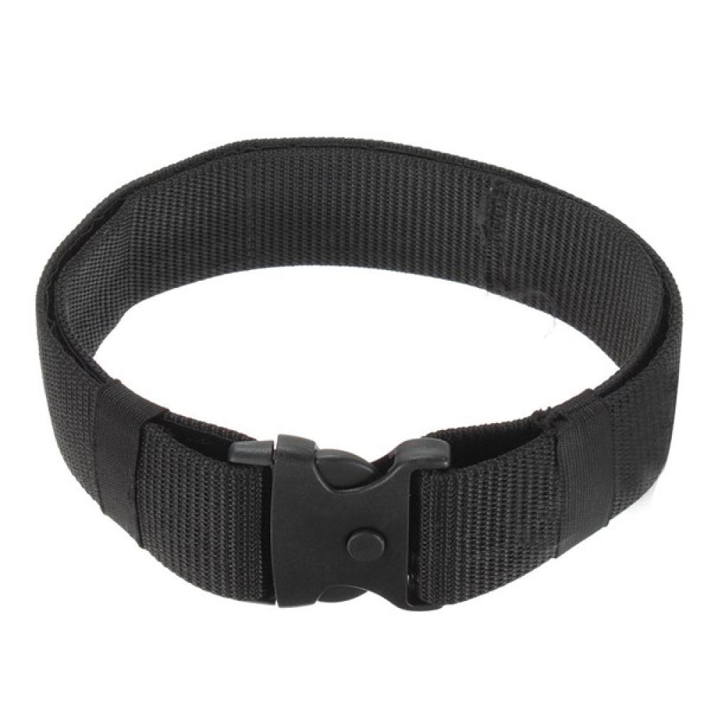 Military Police Adjustable Fastener Dual-Safety Tactical Nylon Belt