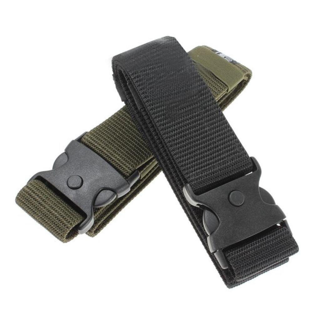 Military Police Adjustable Fastener Dual-Safety Tactical Nylon Belt