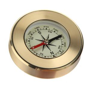 Portable Hand-held Precise Compass Navigation Gold