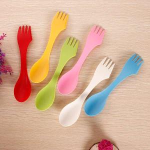 6 PCS Traveling Camping Hiking Spoon Fork Knife Spork Cutlery