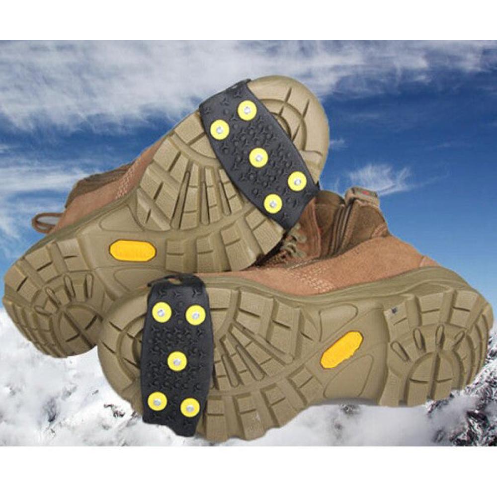 Anti Slip Snow Crampon Snow Ice Grips Climbing Cleats Shoes Studded