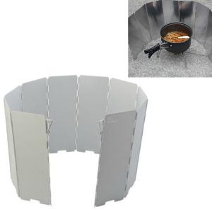 Camping Foldable Aluminum Plates BBQ Stove Wind Shield
