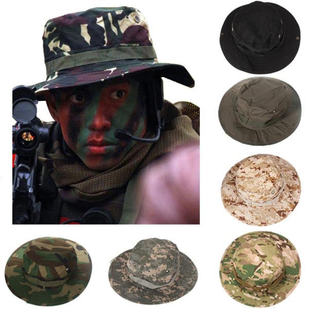 Tactical Combat Camo Hiking Cap Outdoor Army Sun Block Hat Cap Hiking