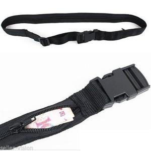 Zip Pocket Hidden Travel Waist Money Belt Wallet Ticket Protect