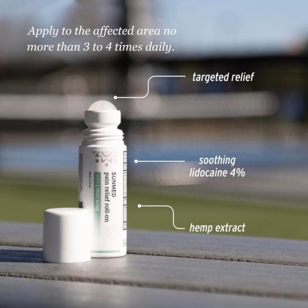 Lidocaine 4% Roll-On Pain Relief – Targeted Topical Hemp Oil Extract for Muscle, Joint & Discomfort Relief – Portable Recovery Solution for Athletes – Quick Numbing Action, 3oz - Image 5