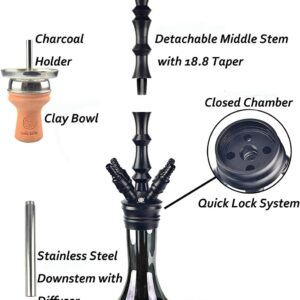 glass water hookah