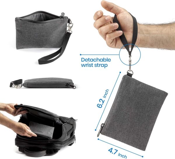 Epulse Small Smell Proof Bag, Smell Proof Pouch Container, Scent Proof Bag Storage, No Smell Odor Proof Bags Carbon Lined - Image 2