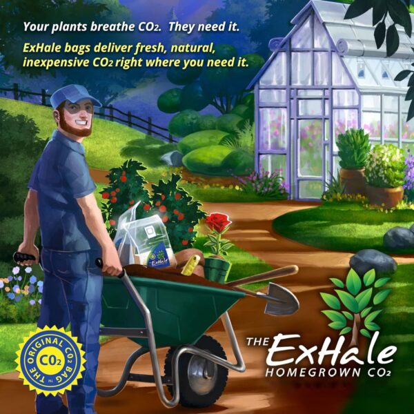 Exhale Homegrown CO2 Micro - CO2 Bag for Indoor Grow Rooms & Tents - CO2 for Grow Tents - Foliage Mushroom Bag - 1.5 lbs. - Image 3