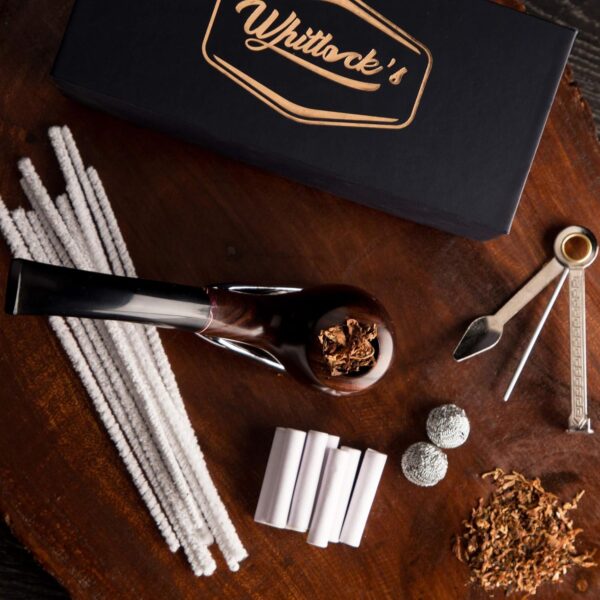 Whitluck's Tobacco Pipe, Handmade Wood Smoking Pipe, Perfect Beginner Pipe Kit for Smoking with Ultimate Guide E-Book, Gift Set and Accessories (Elegant Purple) - Image 3