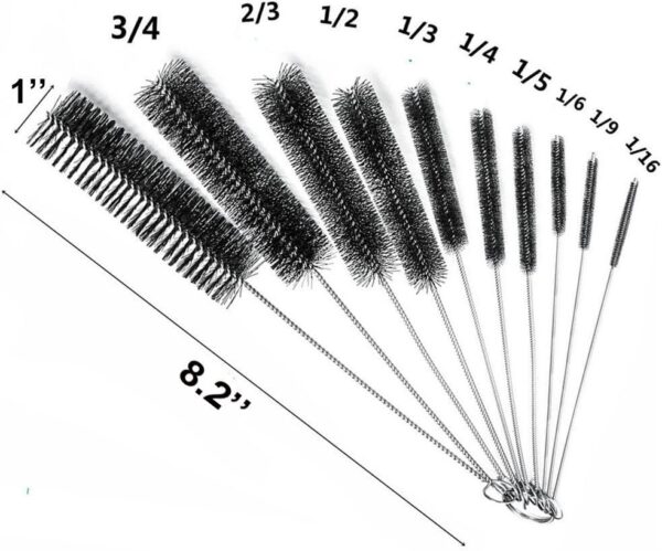 eBoot 8.2 Inch Nylon Tube Brush Pipe Cleaning Brushes with Packing Box, Set of 10 - Image 2