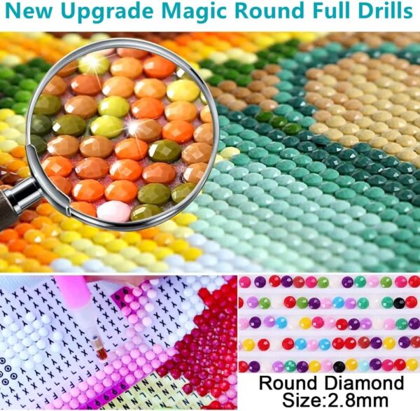 DIY 5D Diamond Art Painting Kits for Adults Mosaic Marijuana Leaves Diamond Art Easy for Beginner Round Full Drill Cross Stitch Mosaic Gems Craft for Home Decoration 30x40(1) - Image 2