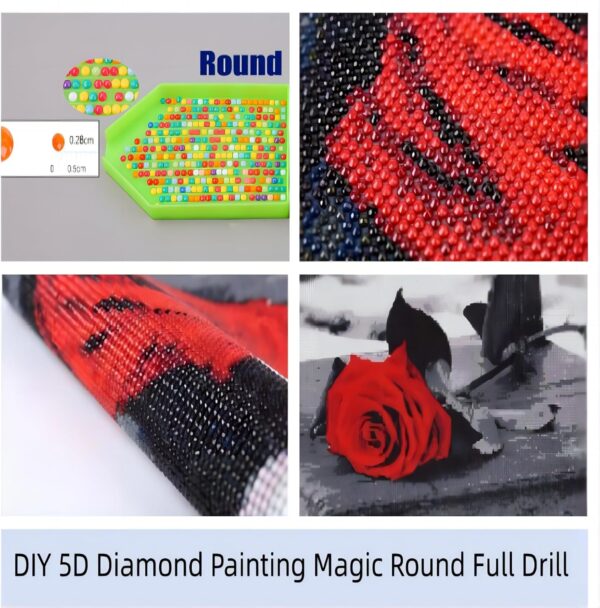 DIY 5D Diamond Art Painting Kits for Adults Mosaic Marijuana Leaves Diamond Art Easy for Beginner Round Full Drill Cross Stitch Mosaic Gems Craft for Home Decoration 30x40(1) - Image 3