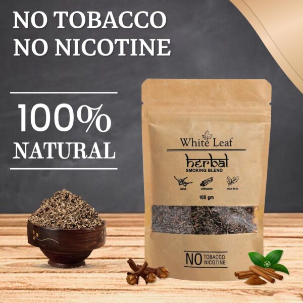 Tobacco & Nicotine Free Smoking Mixture with 100% Natural Herbal Smoking Blend 1 Pack (1 oz/ 30g) - Image 4