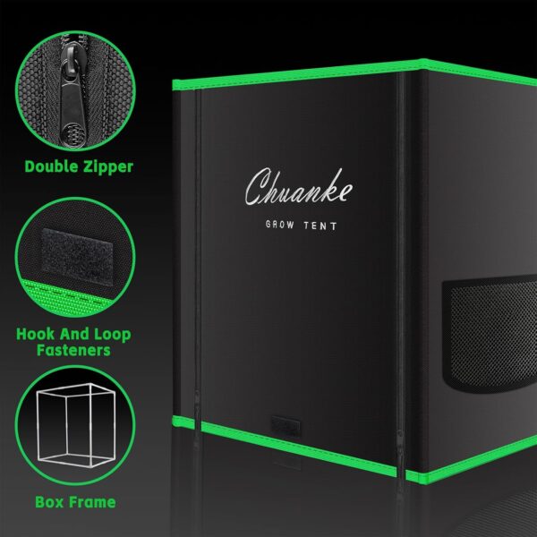 Small Grow Tent for Aerogarden Hydroponics Growing System Indoor 20"x14"x22"High Reflective Mylar Leak-Proof of Light 600D Oxford Fabric for Indoor Plant - Image 4