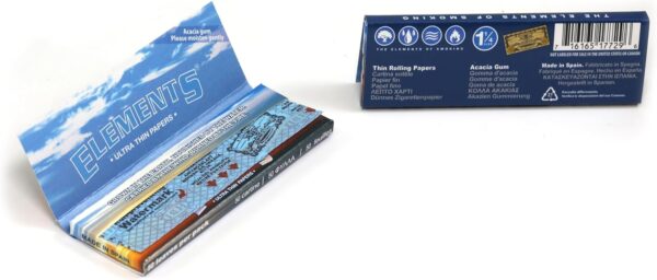 Elements 1.25 1 1/4 Size Ultra Thin Rice Rolling Paper Full Box Of 25 - Image 5