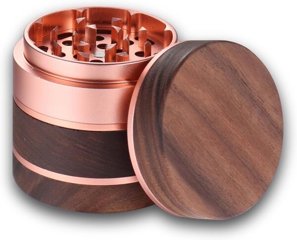 Wooden Spice Grinder 2.5", Rose Gold. - Image 2