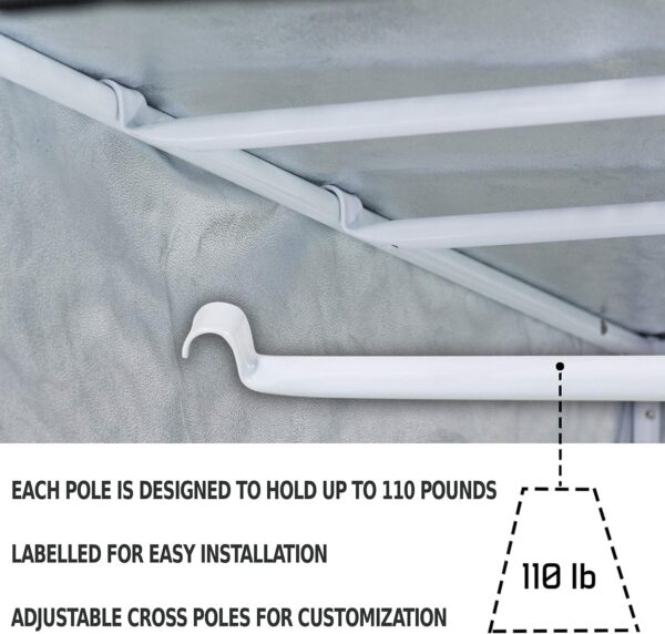 60" x 48" x 80" 2 in 1 Grow Tent Kit with Viewing Windows & Flood Trays – Dual Hydroponic Grow Tents - Smell Proof Grow Tent - for Indoor Growing - Image 5