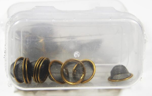Steel Pipe Screen Steel Pipe Screen Filters (10 Pieces) conical Shape with Brass Ring Border (15mm) - Image 3
