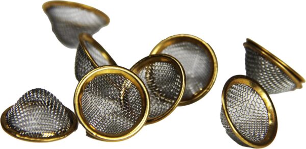 Steel Pipe Screen Steel Pipe Screen Filters (10 Pieces) conical Shape with Brass Ring Border (15mm) - Image 4