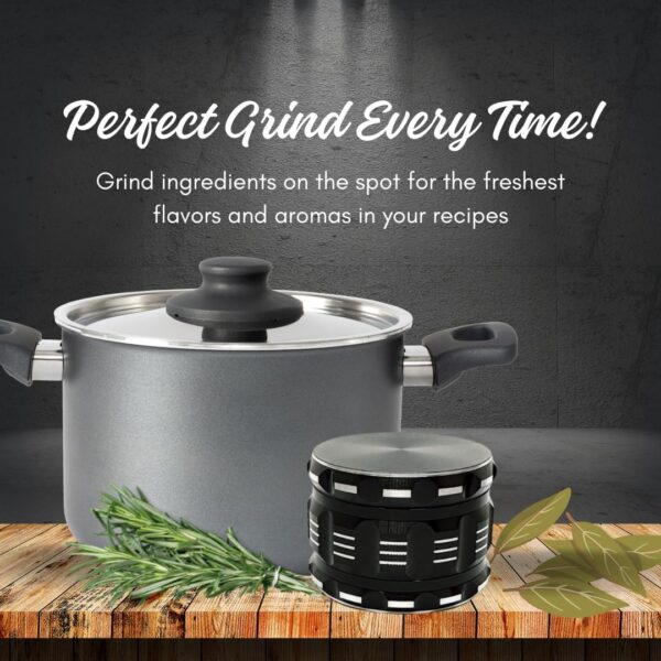 3 Inch herb grinder / 3 layer spice grinder - portable size allows for you to easily grind your herbs at home or on the go. Black Grinder is Aluminum Alloy (Black, 3 Inches) (NO Screen Catcher) - Image 7