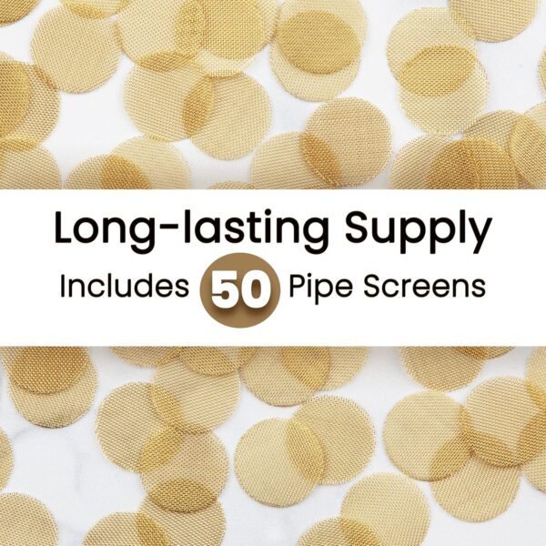 Gold Lion Gear Grimm SUPA 50 Brass Pipe Screens | 3/4" Filters | Pipe Bowl Screens and Accessories - Image 7
