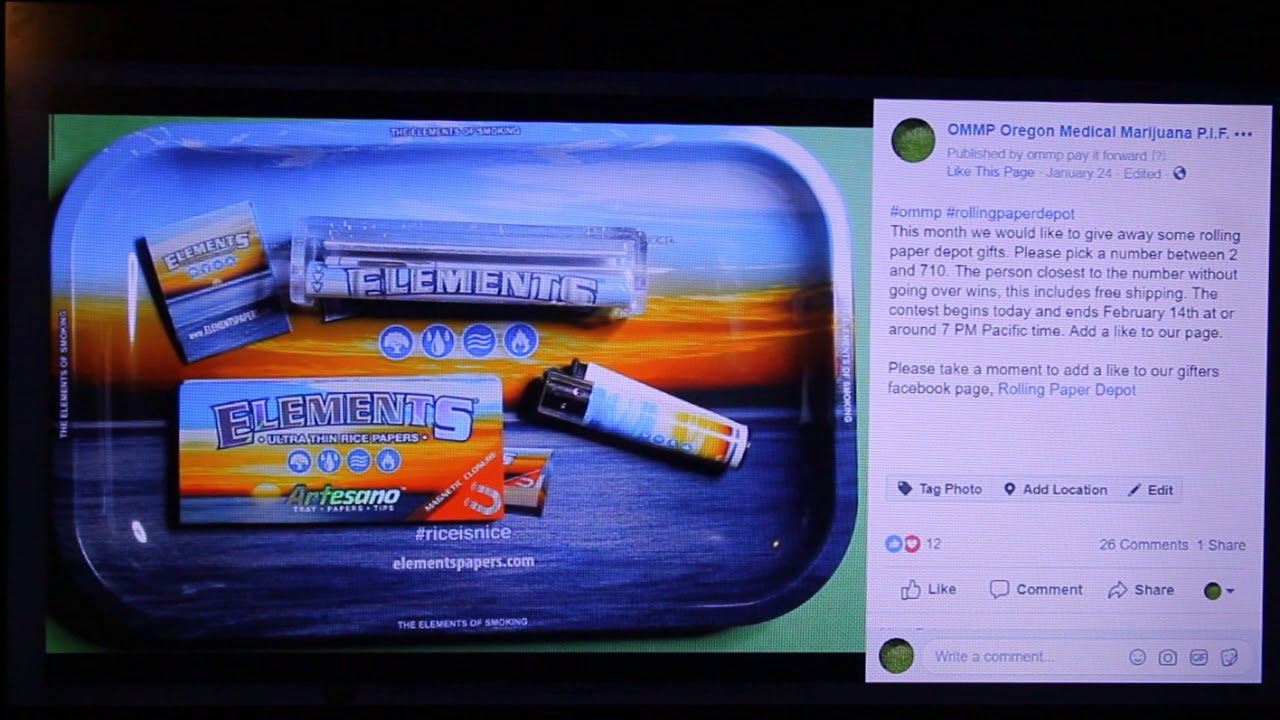OMMP Pay it Forward & Rolling Paper Depot Feb 2019 Giveaway results