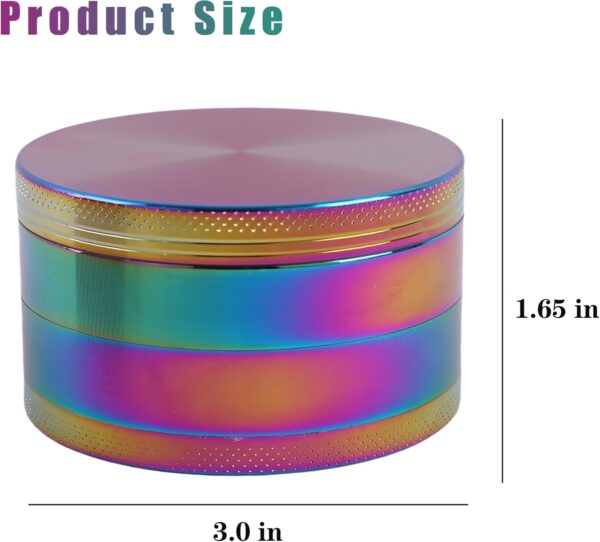 Spice Grinder,Zinc(Colorful, 3Inch) - Image 2