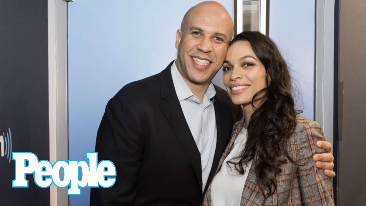 Cory Booker Jokes Rosario Dawson Was 'More Excited' To Vote For Marijuana Than Senate | People