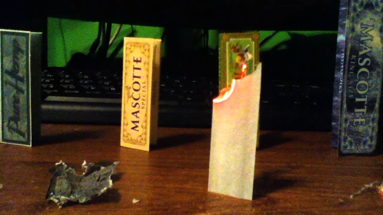 Rolling Paper burn test