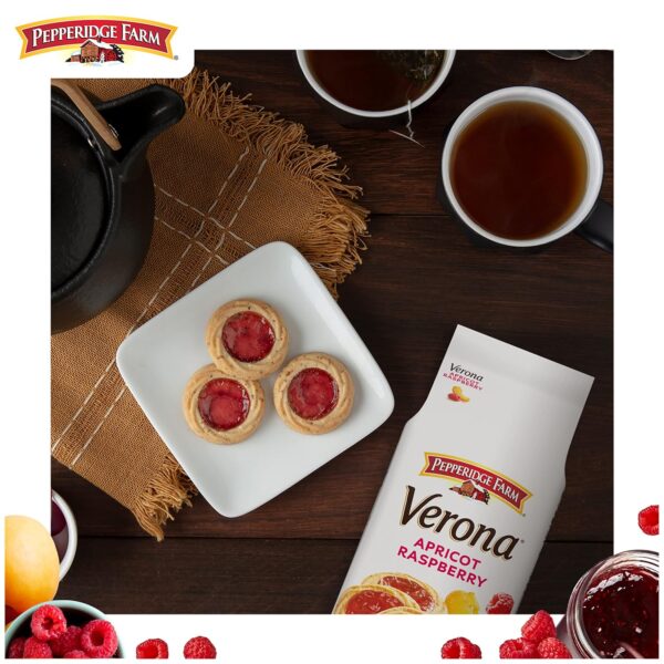 Pepperidge Farm Verona Apricot Raspberry Thumbprint Cookies, 6.75 oz. Bag - Image 4