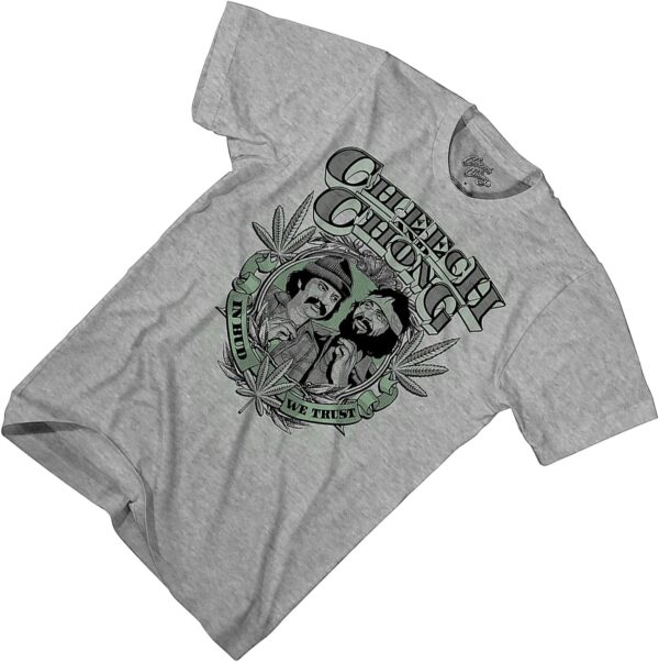 Men's Cheech & Chong Shirt - Cheech & Chong Up in Smoke in Bud We Trust Vintage Tee - Image 3