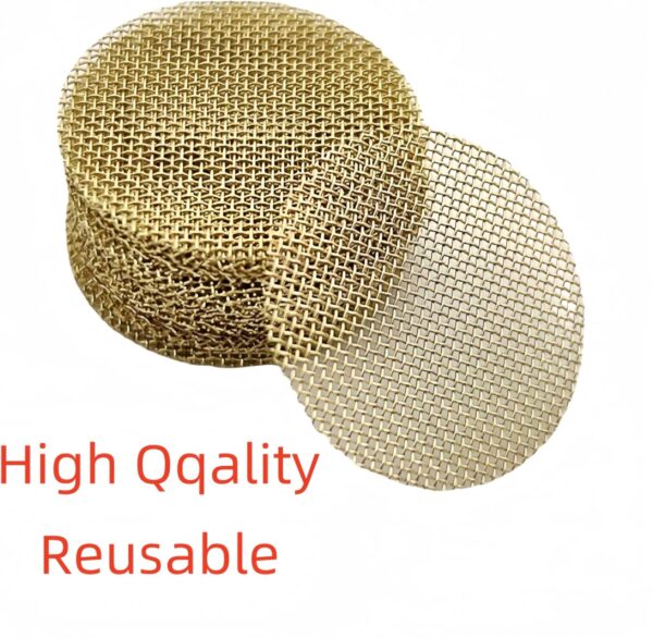 200 pcs 1/2 Inch Premium Thick Brass Pipe Screens, 0.5" Premium Pipe Screen Filters with Metal Storage Box - Image 5