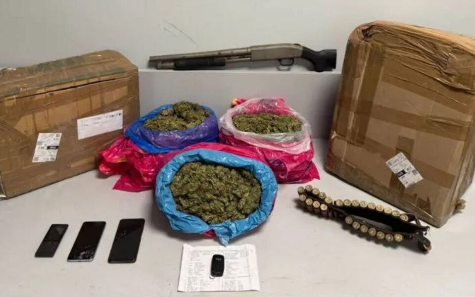 Two arrested in northern Greece for using courier service to traffic cannabis
