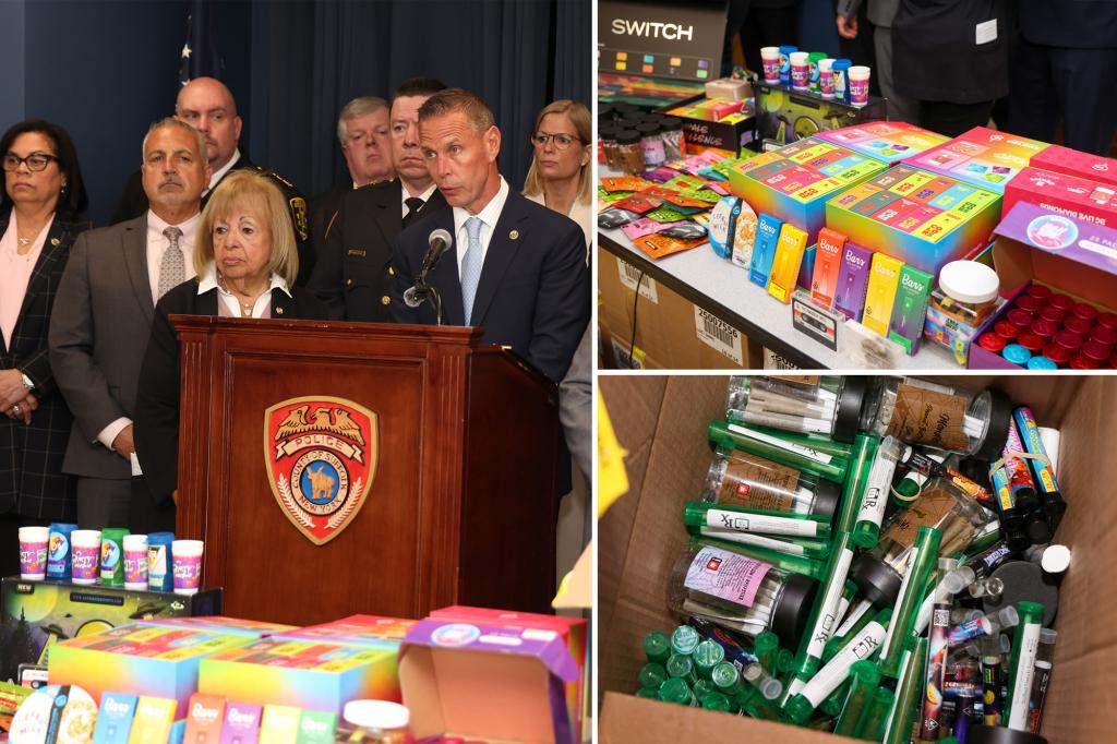 Long Island cops raid 26 illegal weed stores in a week, seizing 15K products: officials