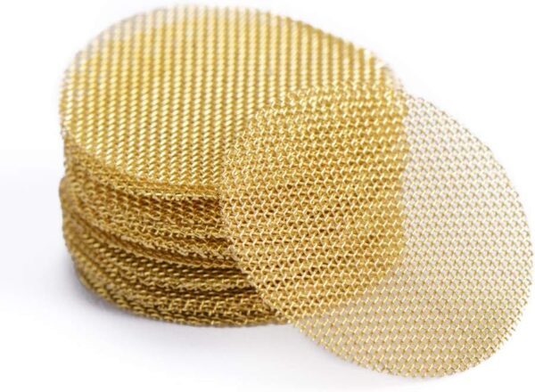 200 Pieces Brass Pipe Screens, 100% Brass Pipe Screens 0.75 Inch with Metal Storage Box (3/4 inch) - Image 6